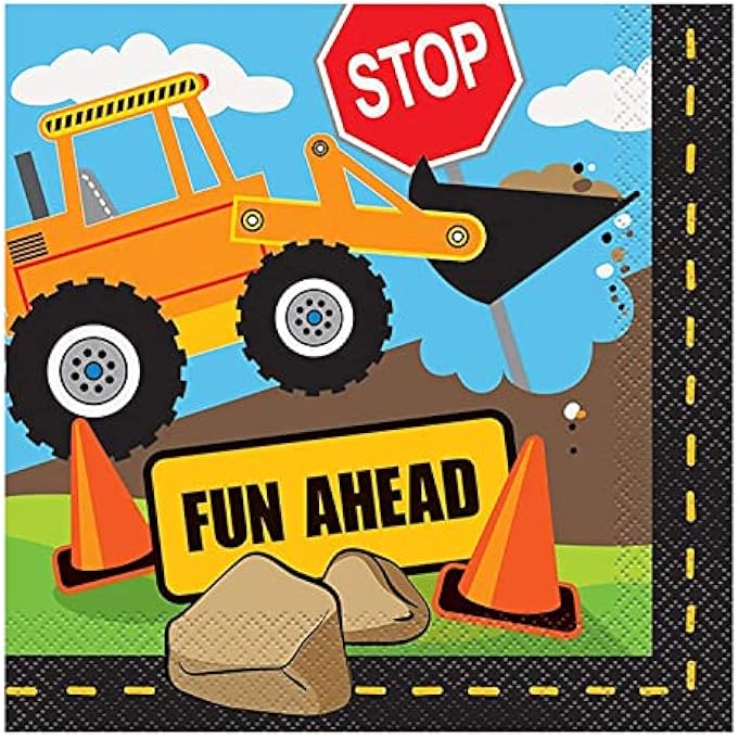 CONSTRUCTION PARTY NAPKINS - Image 1